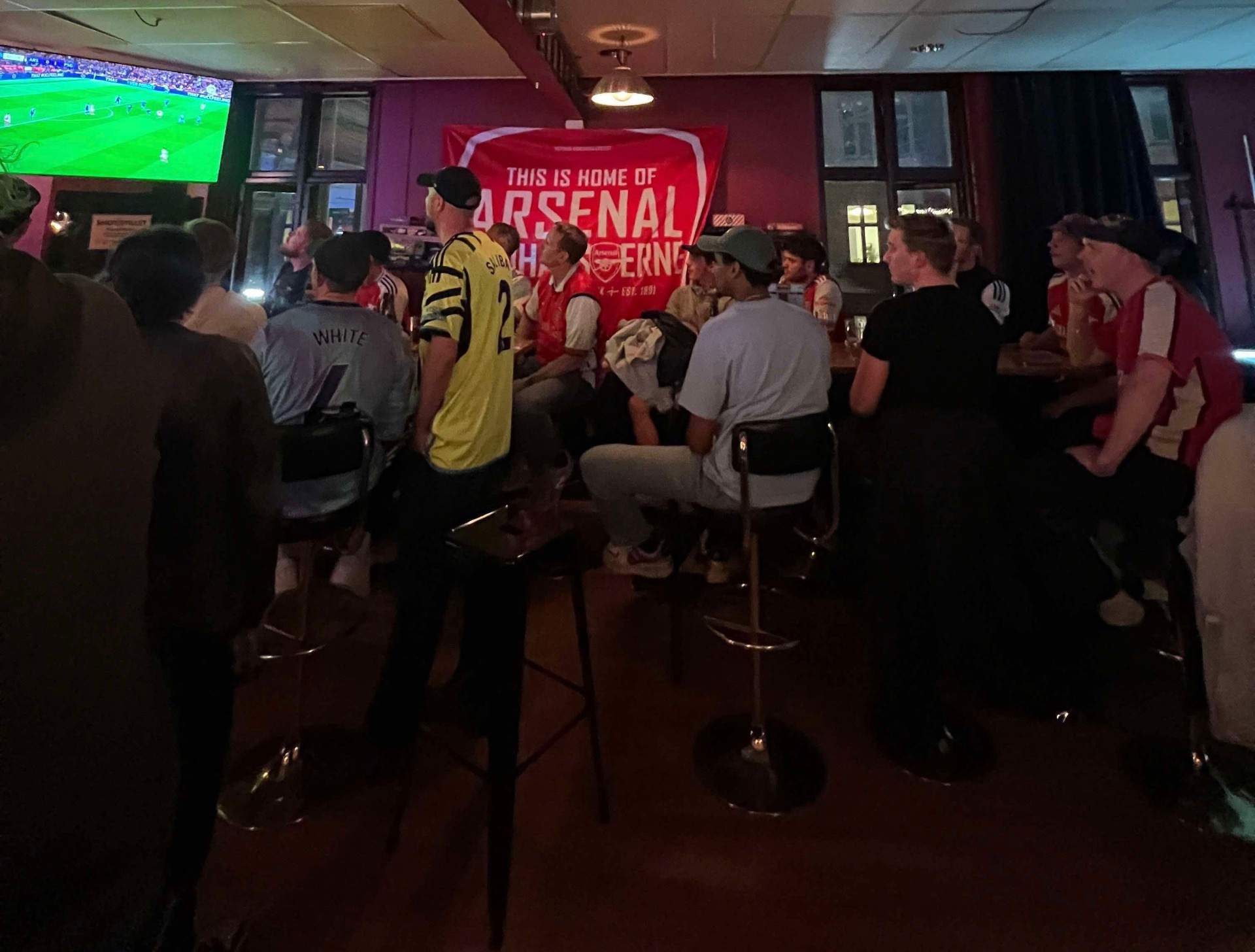 Arsenal fans hos Pool-Pub